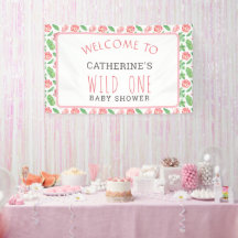 Blommigt Jungle Safari Girl Baby Shower Välkommen