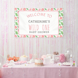 Blommigt Jungle Safari Girl Baby Shower Välkommen
