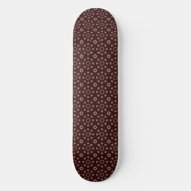 Blommigt Kabul Coffee Mini Skateboard Bräda 18,5 Cm (Framsida)