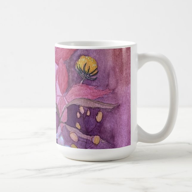 blommigt kaffe mugg (Höger)