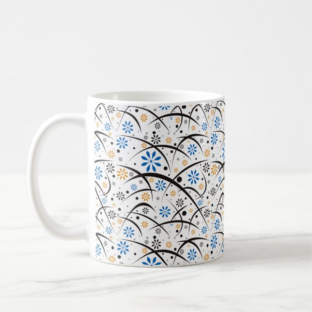Blommigt Kaffe Mugg (Vänster)