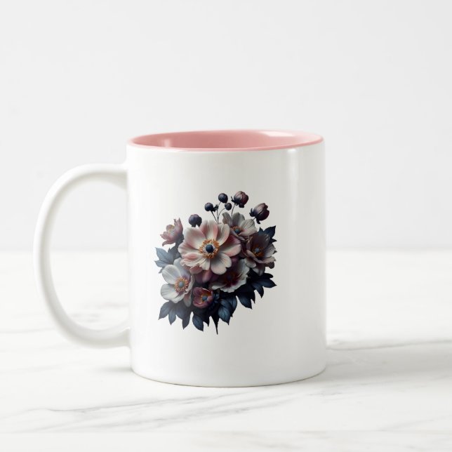 Blommigt Kaffe Mugg (Vänster)