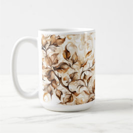 Blommigt Kaffe nedfläckad mönster - Kaffe-domare Kaffemugg