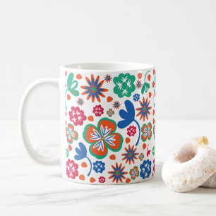 Blommigt Kaffemugg