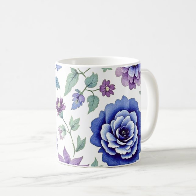 Blommigt Kaffemugg (Framsida höger)