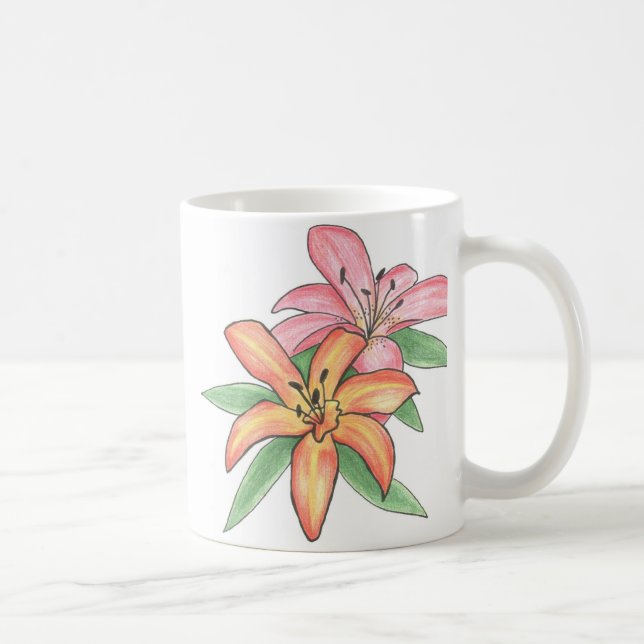 Blommigt Kaffemugg (Höger)