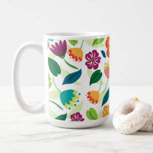 Blommigt Kaffemugg