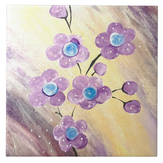 Blommigt Kakelplatta