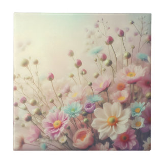 Blommigt Kakelplatta