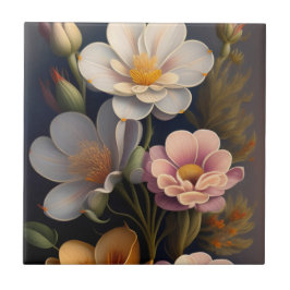 Blommigt Kakelplatta