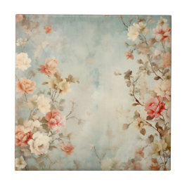 Blommigt Kakelplatta