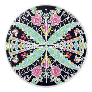Blommigt Kaleidoscope-design Knopp