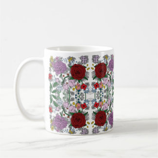 Blommigt Kaleidoscope Mugg