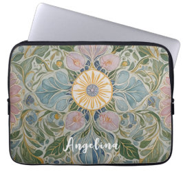 Blommigt Kaleidoscope Personlig Laptop Fodral
