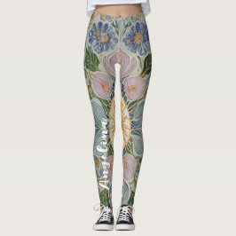 Blommigt Kaleidoscope Personlig Leggings