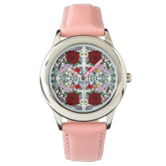 Blommigt Kaleidoscope Stainless Steel Rosa Watch Armbandsur