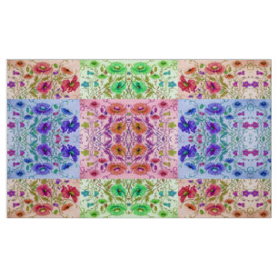 Blommigt Kaleidoscope Tyg