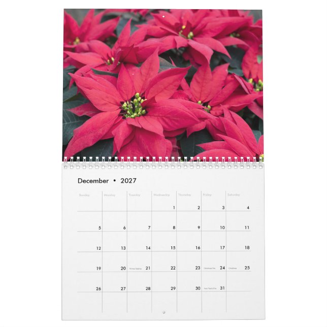 Blommigt Kalender (Dec 2027)
