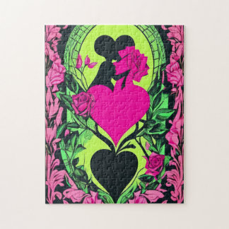 Blommigt Kärlek Art Puzzle - 252 Delarare Pussel