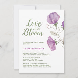 Blommigt Kärlek finns i Möhippan Bloom Inbjudningar