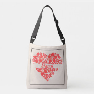 Blommigt Kärlek Heart Tote Axelväska