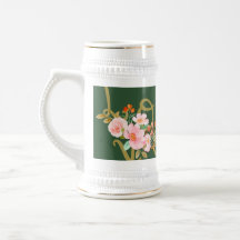 blommigt kärlek stein