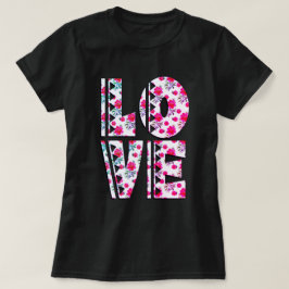 Blommigt Kärlek T-Shirt