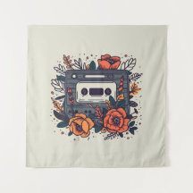 Blommigt Kassettband