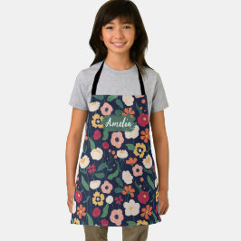 Blommigt Kids Anpassningsbar Chef Apron, kokning B