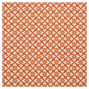 Blommigt kimono print, mandarin orange tyg