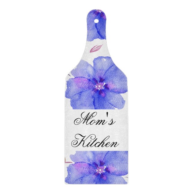 Blommigt Kitchen Board - Personlig Gift for Morsa (Framsidan)