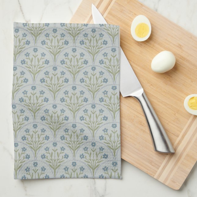 Blommigt Kitchen Towel Kökshandduk (Vikt i Fjärdedel)