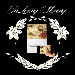 Blommigt KJV Bible Verse Sympathy Kort