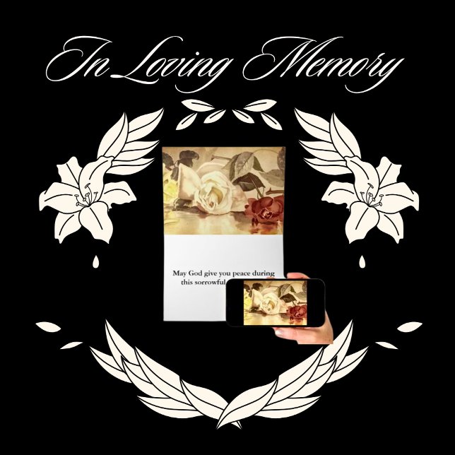 Blommigt KJV Bible Verse Sympathy Kort (Floral KJV Bible Verse Sympathy Card)