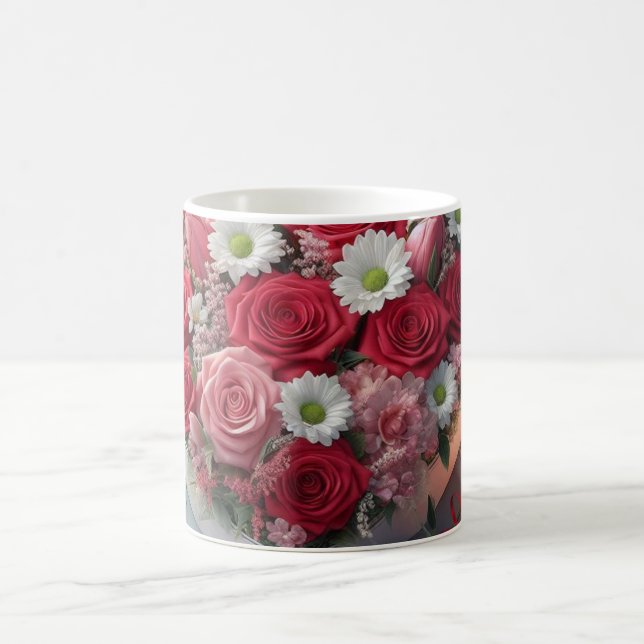 Blommigt klassisk mugg (Center)