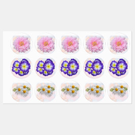 Blommigt Klistermärke