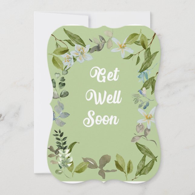 Blommigt, kom snart Hälsning (Framsida)