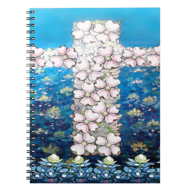 Blommigt Kor Anteckningsbok Med Spiral (Framsidan)