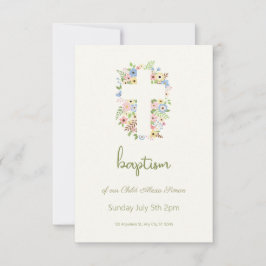 Blommigt Kor Baptism OSA - Mjuk pastel Kort
