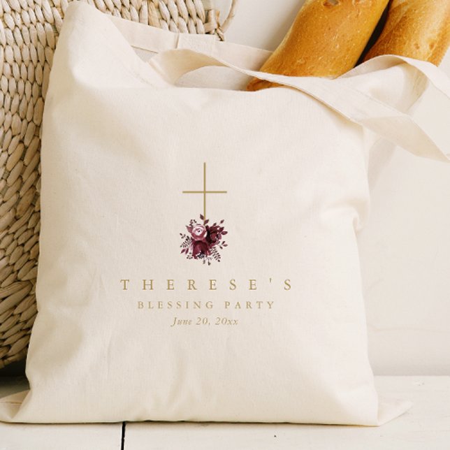 Blommigt Kor Christian Mor och Baby Bluting Tygkasse (Skapare uppladdad)