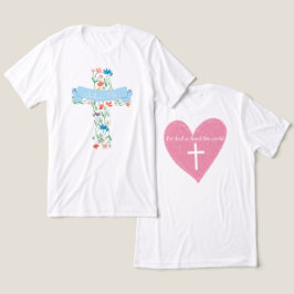 Blommigt Kor John 3:16 Unisex T Shirt