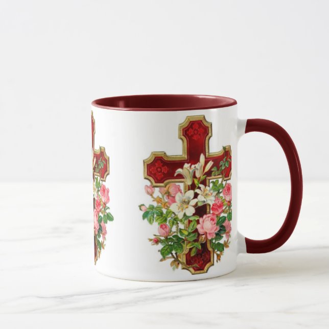Blommigt Kor Mugg (Höger)