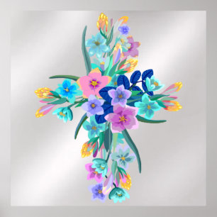 Blommigt Kor Poster