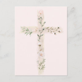 blommigt kor religiösa-händelse vykort