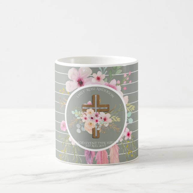 Blommigt Kor Religiösa Tillfälle Girl Personlig Kaffemugg (Center)