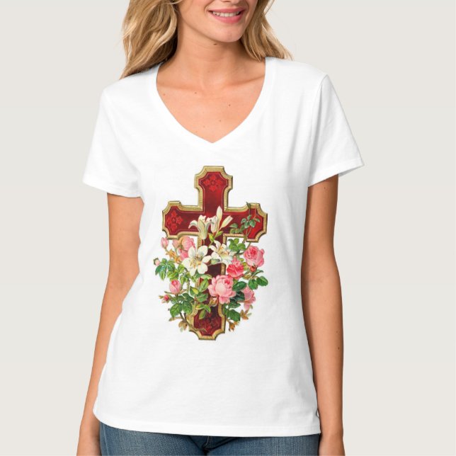 Blommigt Kor T-shirt (Framsida)