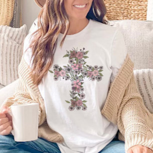 Blommigt Kor Wildblommor Påsk Christian T Shirt