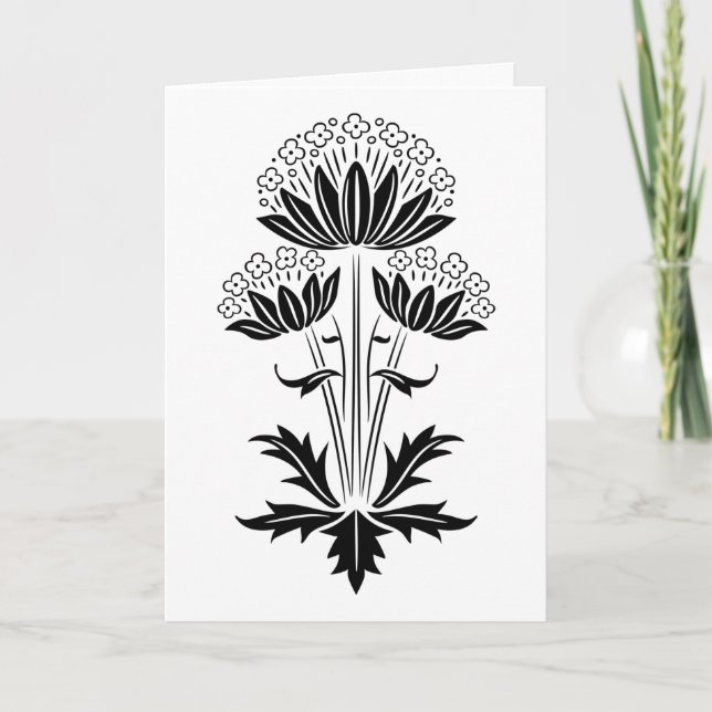 Blommigt Kort (Framsida)