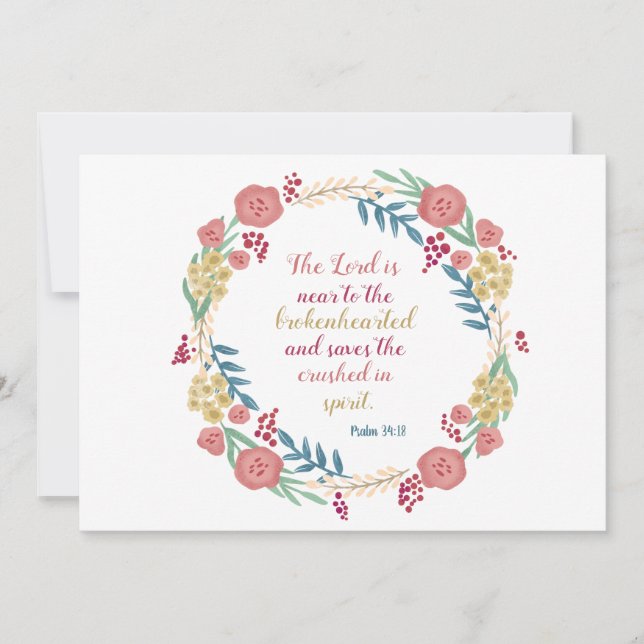 Blommigt Kort (Framsida)