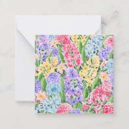 Blommigt-kort Anteckningskort
